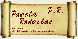 Pamela Radmilac vizit kartica